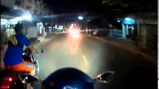 preview picture of video 'Kawasaki ZX-12 vs Kawasaki Ninja 300 by Sisaket Biker'