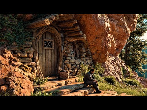 I Turned a Cold Stone Cave into a Warm Winter Home | Fireplace & Catch and Cook