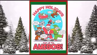 Amigos Christmas Card - Happy Holidays From Amigos Retro Gaming
