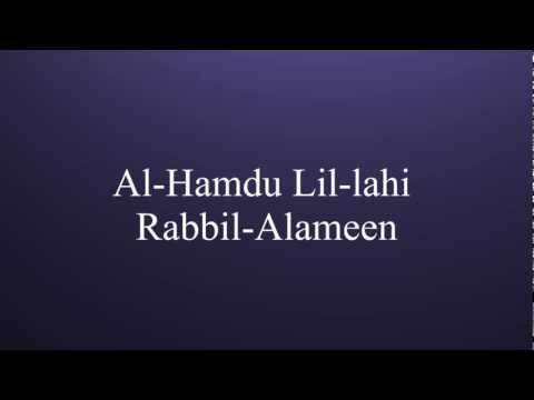 Learn Al-Fatiha (Opening Surah of the holy Quran)