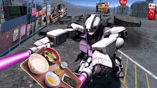 【バトオペ２】すき家の接客コンテストの特訓をするハイブーストジム【雑コラ動画】Gundam Battle Operation 2