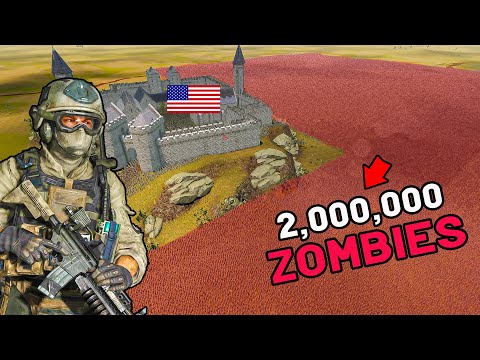CAN US ARMY HOLD FORTRESS vs 2 MILLION ZOMBIES | Ultimate Epic Battle Simulator 2 UEBS 2
