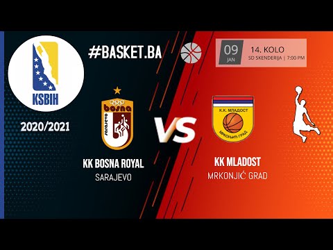 KK Bosna Royal vs KK Mladost - 14. kolo - KSBIH - 2020/2021