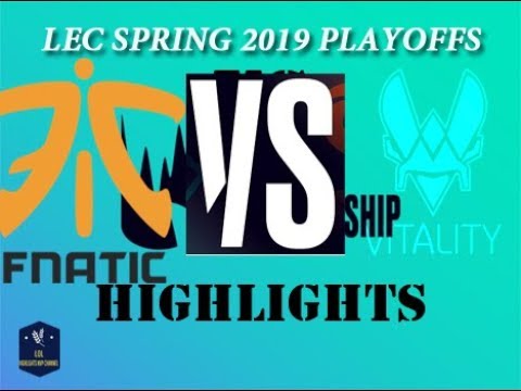 FNC vs VIT Highlights Game 3 LEC Spring 2019 Playoffs Round 1Fnatic vs Team Vitality
