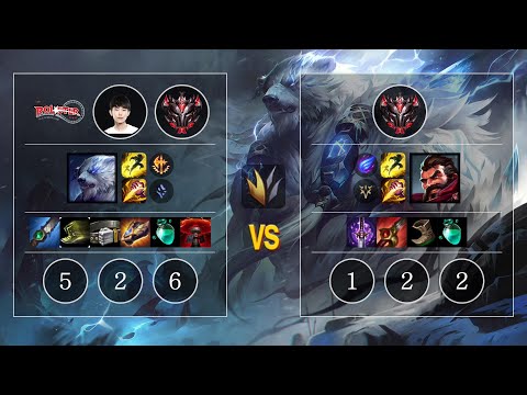 KT Malrang Volibear vs Graves Jungle - KR Patch 10.12