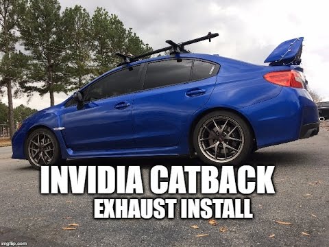 2015 Subaru STI Invidia N1 Catback Exhaust Install and Sound Clips