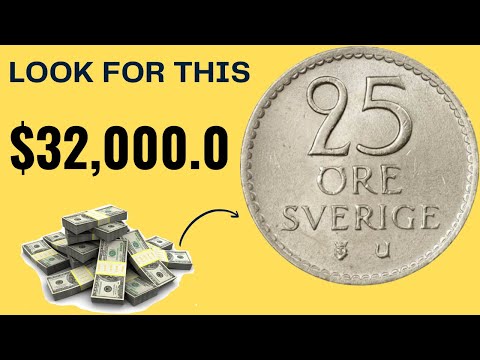 "Rare 1969 25 Ore Sweden Coin Worth Big Money?" Coins worth Money Look For This - Don't Spend This