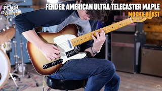 Video thumbnail for No Talking...Just Tones | Fender American Ultra Telecaster | Maple - Mocha Burst by Peach Guitars