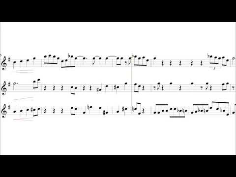 Easy  'New Orleans' Jazz 'Saxophone Duet with Solo on Top