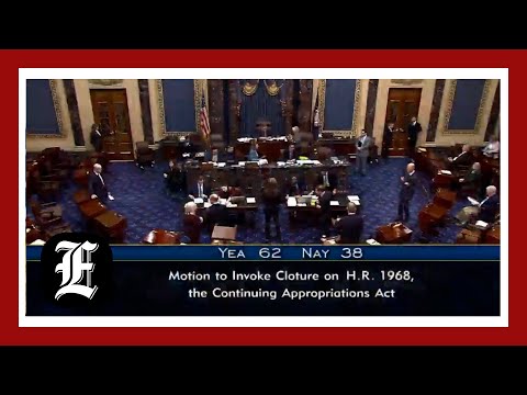 Ten Senate Democrats ignore growing party anger to help advance Trump's spending bill