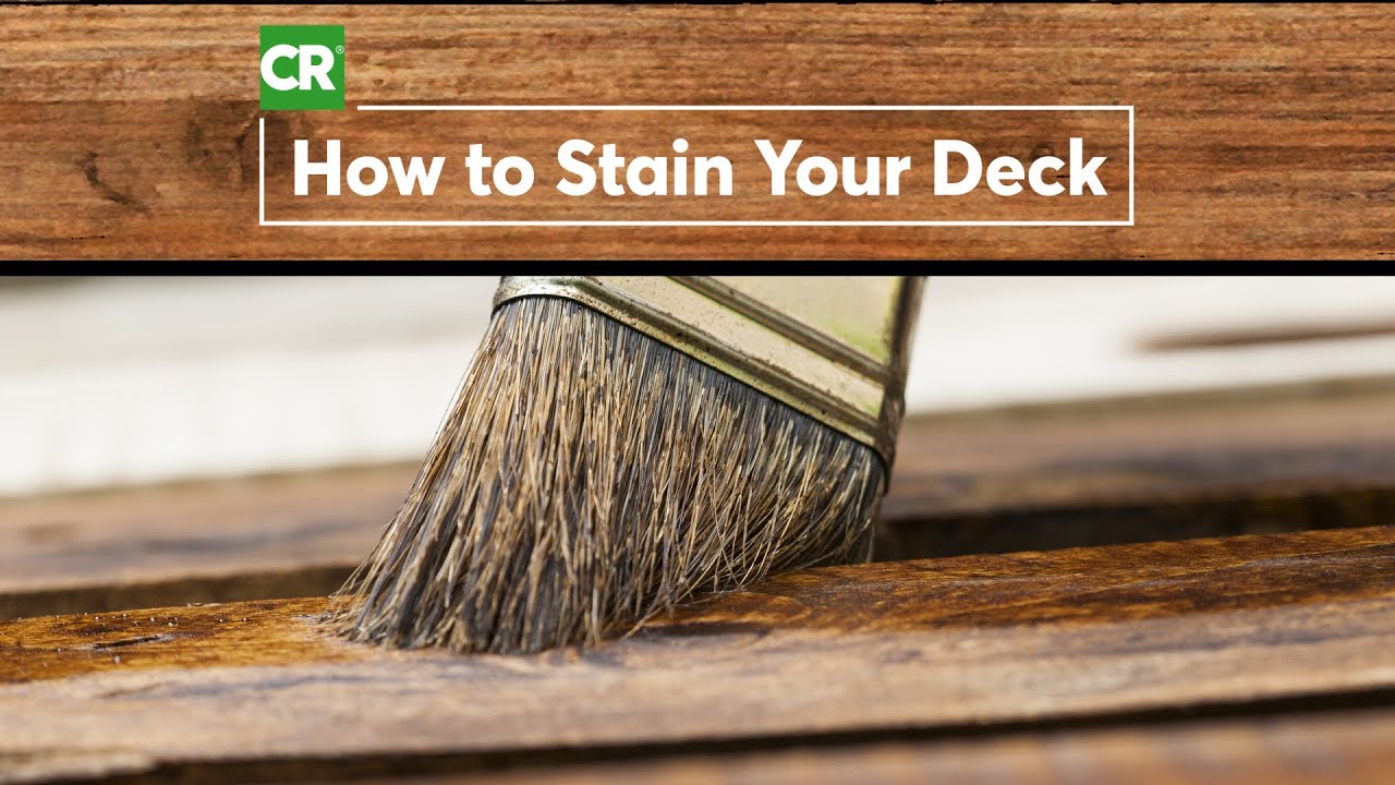 How to Stain a Wood Deck | Consumer Reports