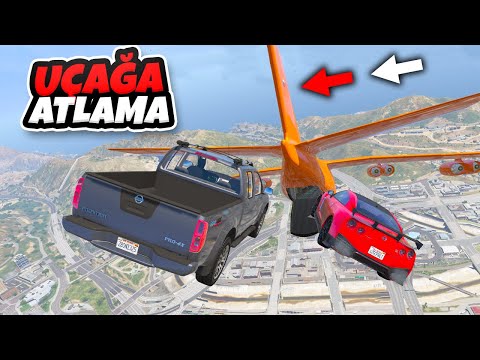 Nissan Ailesi Arabalar Dev Uçağa Atlıyor - GTA 5