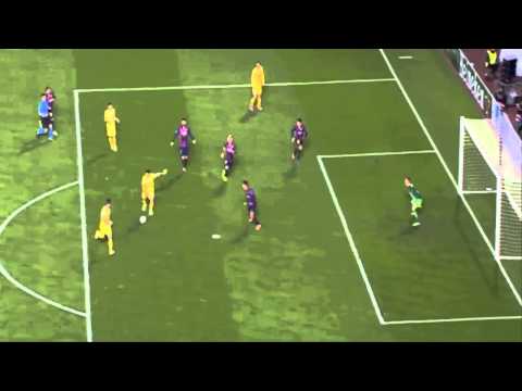 Ter Stegen amazing save | Apoel vs Barcelona | 25/11/14