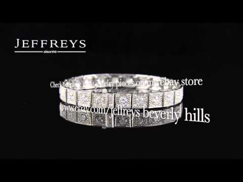 18k White Gold Diamond Bracelet (6.32ct total-G-H/VS-SI) 7mmx7inch - B3475