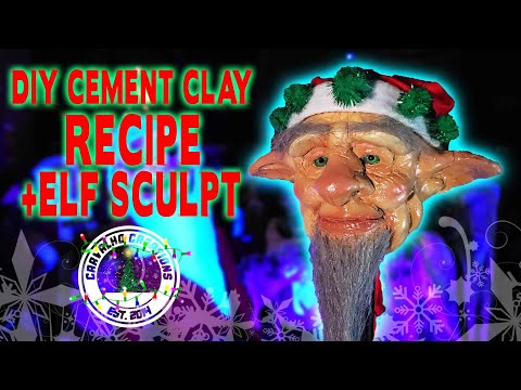 DIY Cement Clay Recipe and Elf Sculpt