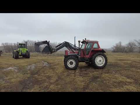 130-90 Hesston 4WD Tractor, 7,475 hrs, w/ 210 Dual Loader