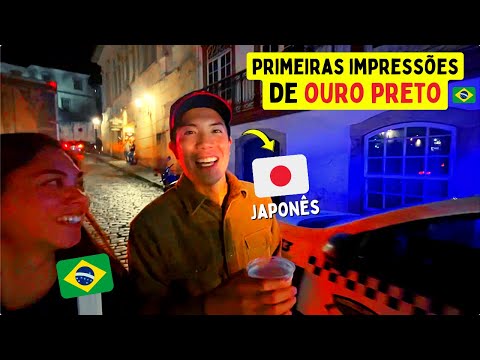 Japonês conhecendo Ouro Preto pela primeira vez