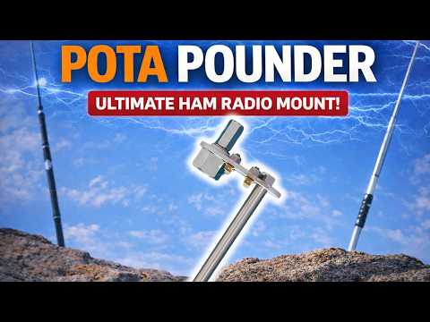 Easy, Quick Portable HF Ham Radio Antenna Mount! GET POUNDED!