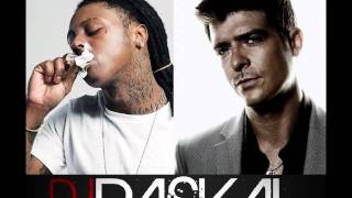 Robin Thicke &amp; Lil Wayne - Pretty Lil Heart (DJ Lil Raskal Blend).wmv