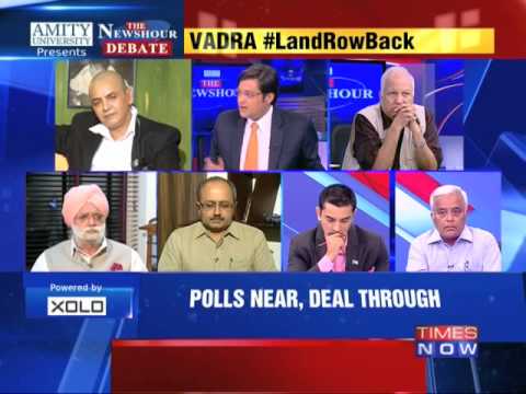 The Newshour Debate: Robert Vadra Land Row Back - Part 1 (6th Oct 2014)