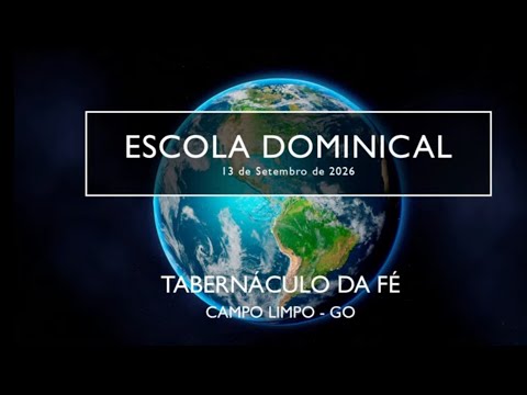 13.09.2026 - Escola Dominical - Pr. Edio Rodrigues