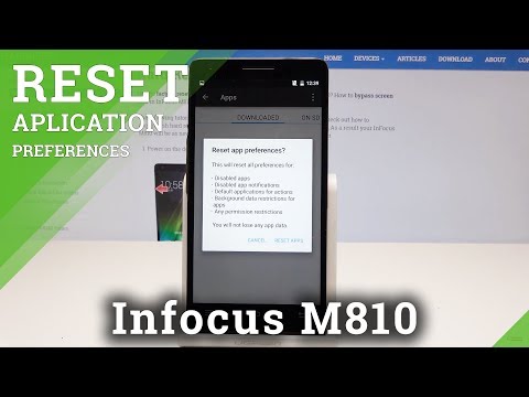 How to Reset App Preferences in Infocus M810 - Default App Settings
