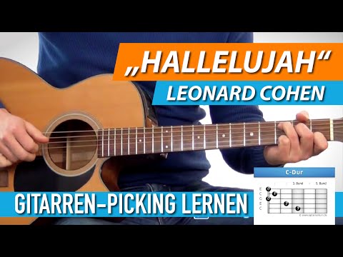 GITARRE LERNEN ★ HALLELUJAH ► Leonard Cohen, Jeff Buckley ► Fingerpicking
