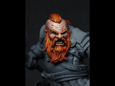 How to Paint Hair and Beard - Red Legend // Paint Miniatures #shorts @Zwo&Company