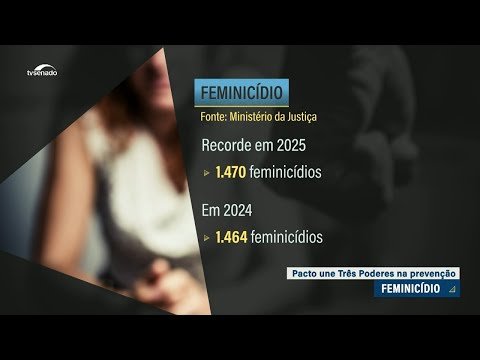 Pacto para enfrentamento do feminicídio será assinado nesta quarta