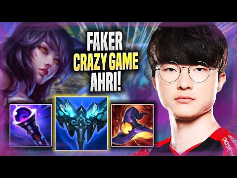 FAKER CRAZY GAME WITH AHRI! - T1 Faker Plays Ahri MID vs Leblanc! | Season 2022