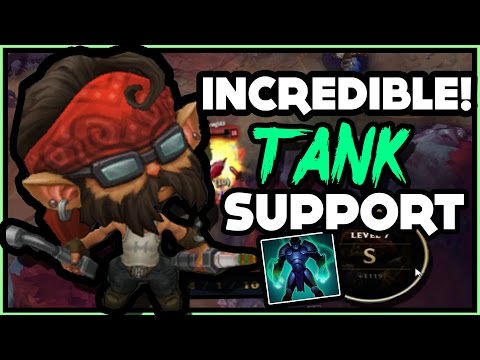 INCREDIBLE TANK SUPPORT? | UNDYING GRASP HEIMERDINGER SUPP - League of Legends