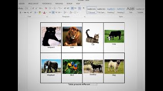 How to insert images into word document table Microsoft word