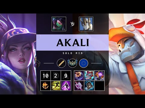 Akali Mid vs Galio - EUW Challenger Patch 25.08