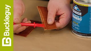 How to properly glue leather with contact cement