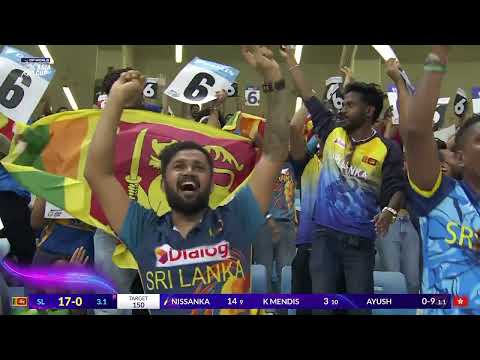 Nissanka hits a beautiful six | Sri Lanka vs Hong Kong, China | DP World Asia Cup 2025