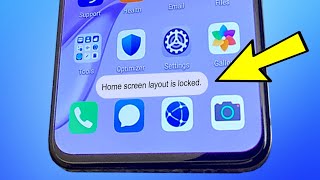 Home screen layout is locked | How to unlock | Huawei . xiaomi . samsung ...