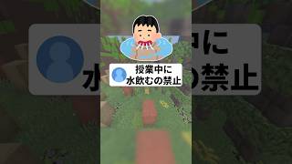 小学校に謎ルールってあった？ #あるある #マイクラ #学生