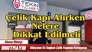 Çelik Kapı Alırken Nelere Dikkat Edilmeli? Montajını Yaptığımız Kapıyı İtfaiye B