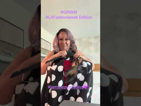 Get Ready With Me  LAFW #grwm #grwmoutfit #fashionweek #polkadots #fashionover60 #lafw #purplediva💜