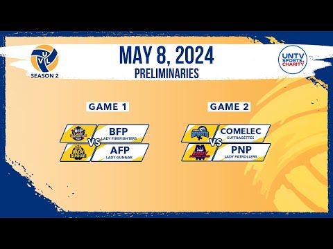LIVE FULL GAMES: UNTV Volleyball League Season 2 Prelims at Paco Arena, Manila May 08, 2024