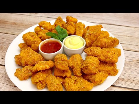 Nuggets of chicken to the oven. Very fast is tasty # 47