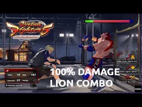 VFes VF5us  Lion TOD 100% combo リオン　ダメージ100%