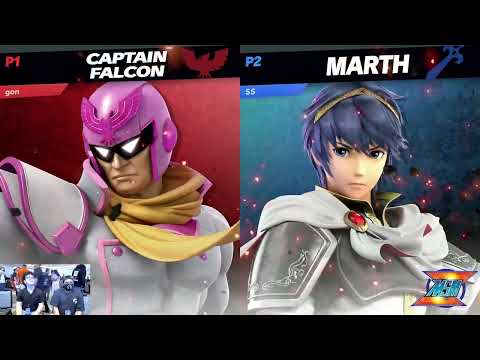 WaveDash 2023 Winners round 2 - Andrik (Captain Falcon) Vs. Jolt (Marth) - SSBU Tournament