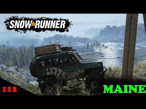 SnowRunner Ep 112     Headed off to Maine, snow and mud
