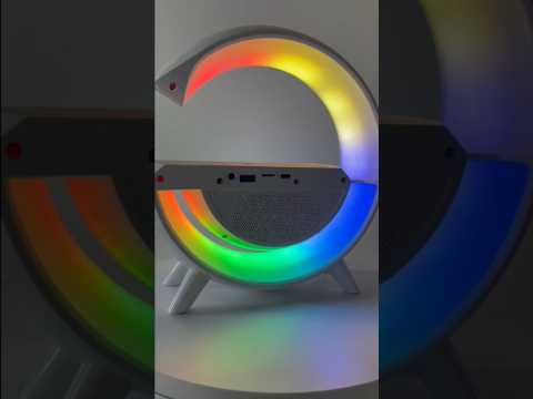 thumbnail video image 2 of Bocina Bluetooth con Luz y Cargador Inalámbrico para teléfono LM, 2 of 4