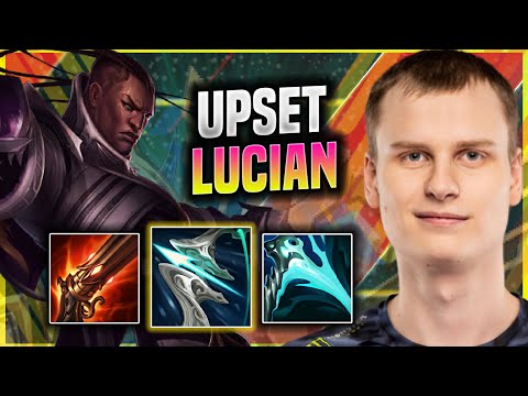 UPSET BRINGS BACK WITH LUCIAN! - FNC Upset Plays Lucian ADC vs Ziggs! | Patch 11.21