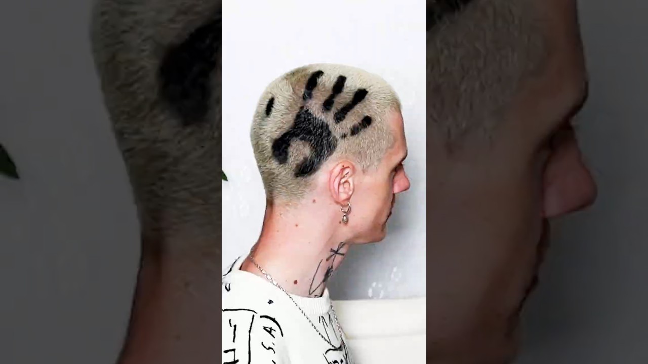 Hand Print Hair Dye Design! #Hair #HairDye