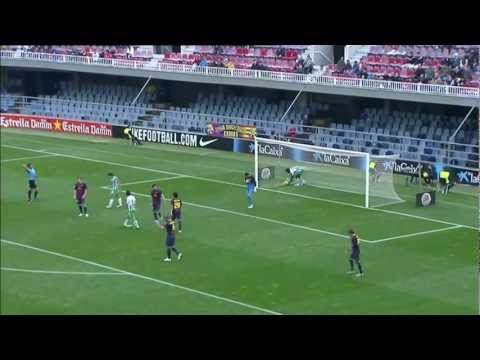 La Liga | Gol de Koné (4-1) en el FC Barcelona B - Racing de Santander | 25-11-2012 | J15