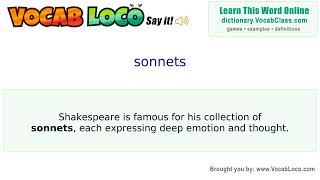 Video thumbnail for sonnets