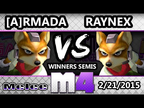 McSmashter 4 - [A] Armada (Fox) Vs. LP | Raynex (Fox) SSBM Winners Semis - Melee
